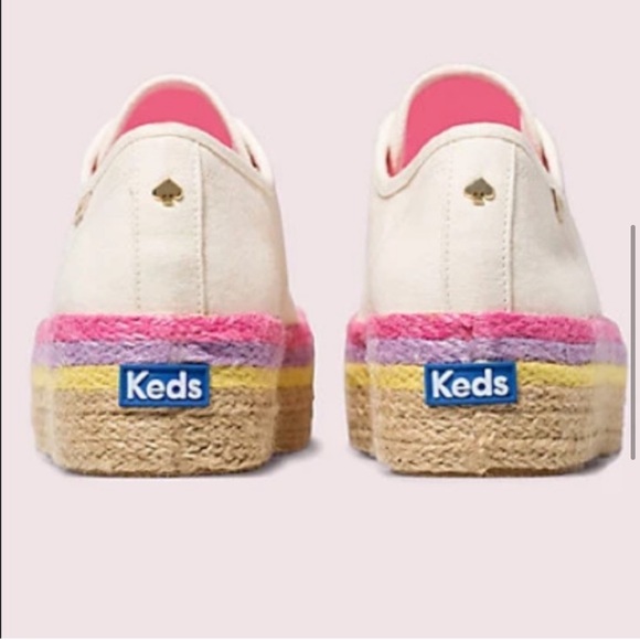 Kate Spade Raffia Platform Keds - Picture 4 of 5